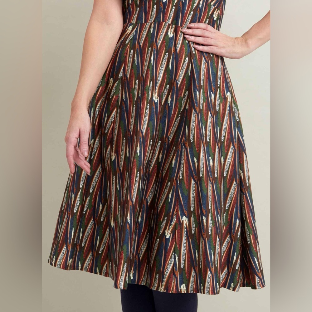 Rita Multi Feather Dress by Palava - Picture 4 of 16
